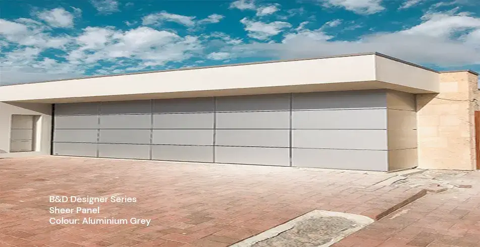Reliable as Can B&D Aluminium Sheer Panel Double Garage Door