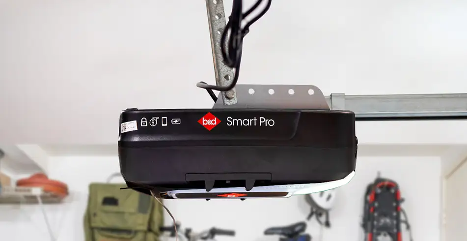 Smart as Can B&D Profile View of Smart Pro Sectional Door Opener
