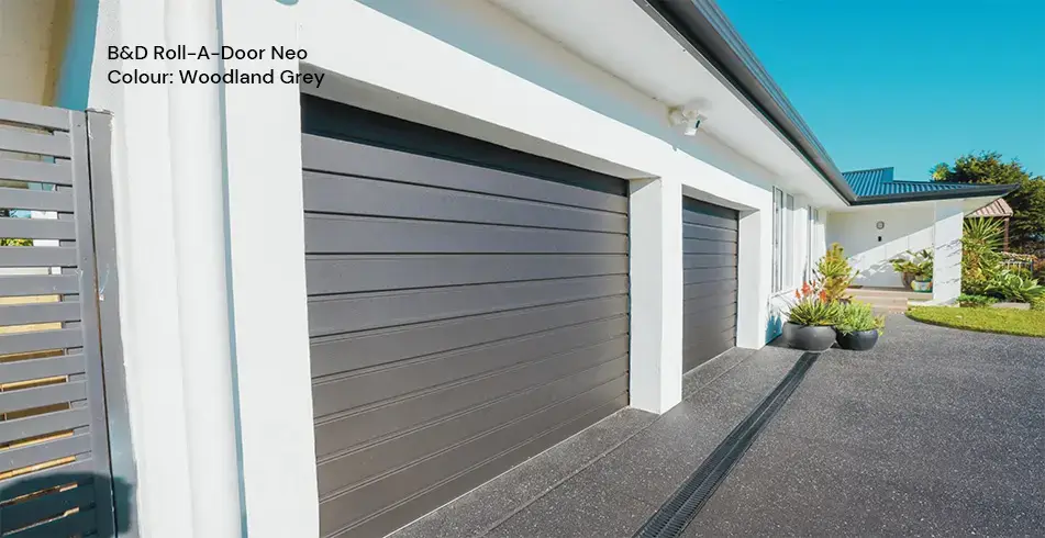 Reliable as Can B&D Roll-A-Door Neo Garage Doors Woodland Grey