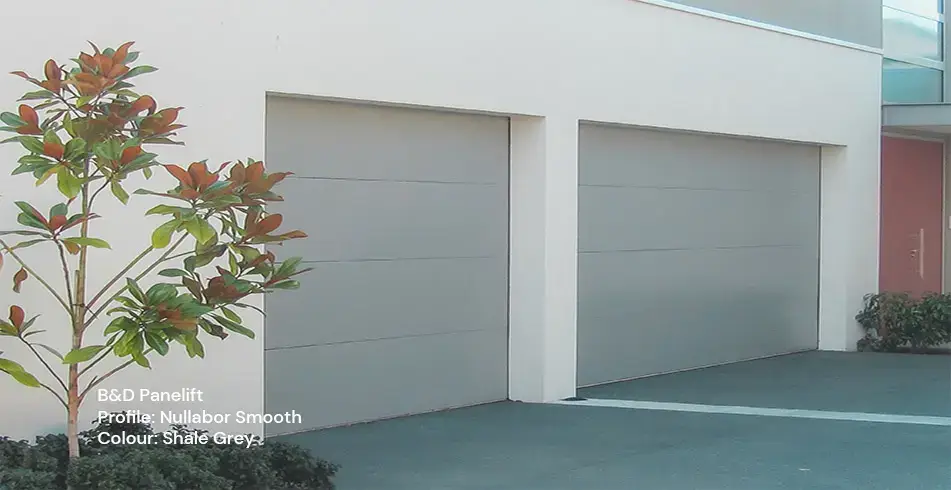 Safe as Can B&D Nullabor Smooth Garage Door in Shale Grey