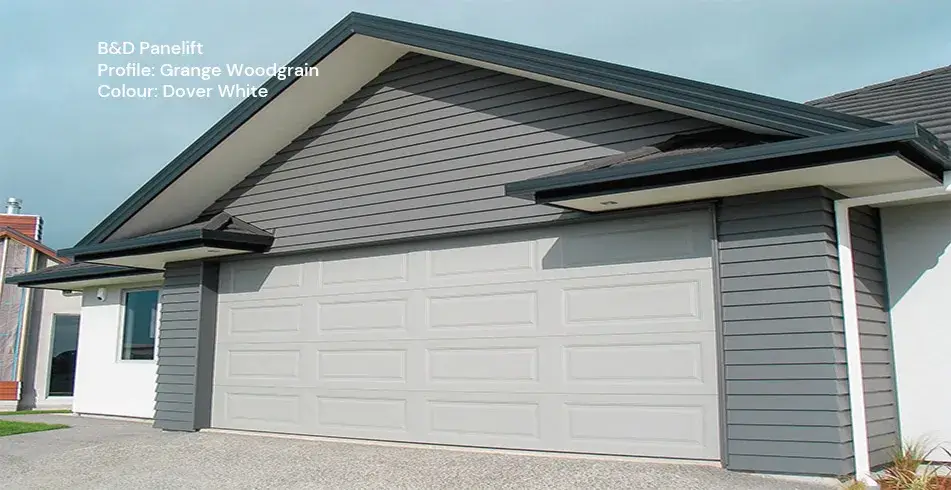 Safe as Can B&D Grange Panelift Dover White Garage Door