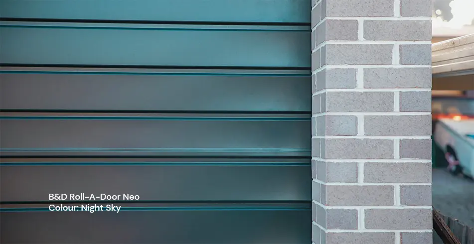 Reliable as Can B&D Roll-A-Door Garage Door in Night Sky