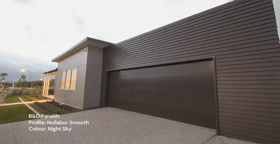 Safe as Can B&D Nullabor Smooth Panelift Garage Door Night Sky