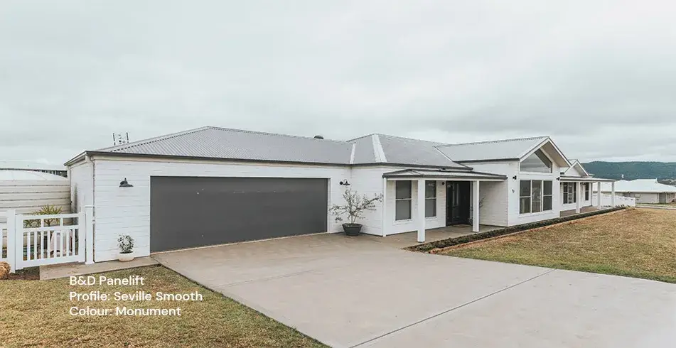 Safe as Can B&D Smooth Seville Panelift Garage Door