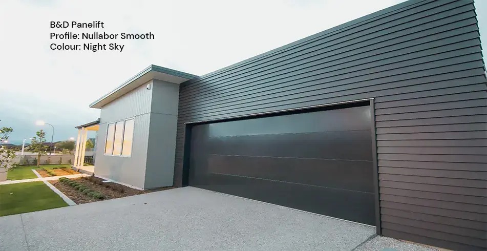 Safe as Can B&D Garage Door in Smooth Nullabor Night Sky