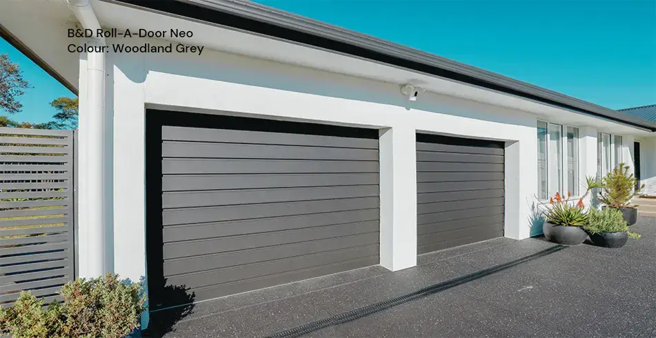 Reliable as Can B&D Roll-A-Door Neo Woodland Grey Garage Doors