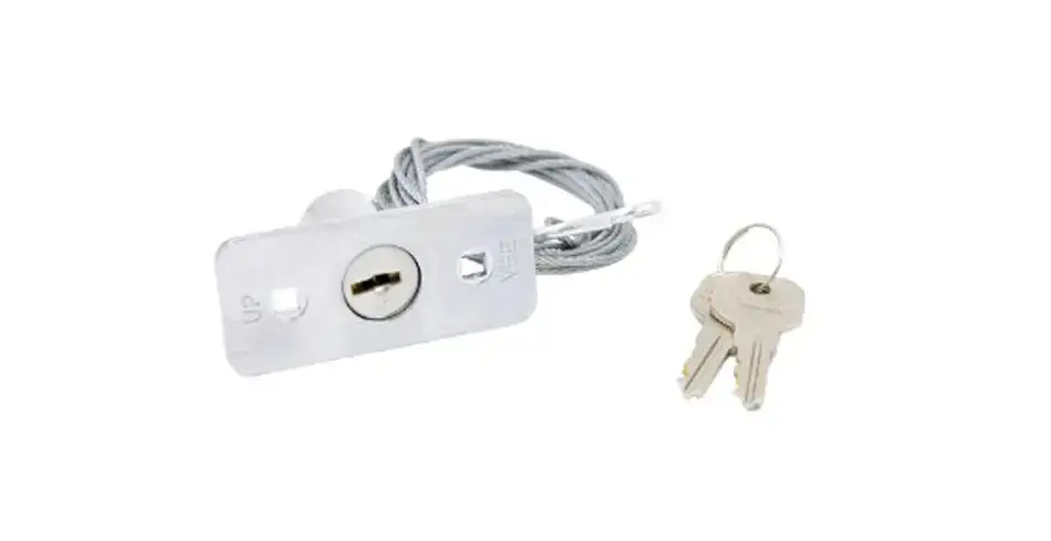 Safe as Can B&D Sectional Door Key Release