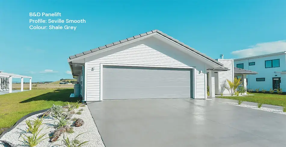 Safe as Can B&D Panelift Seville Smooth Sectional Door in Shalegrey