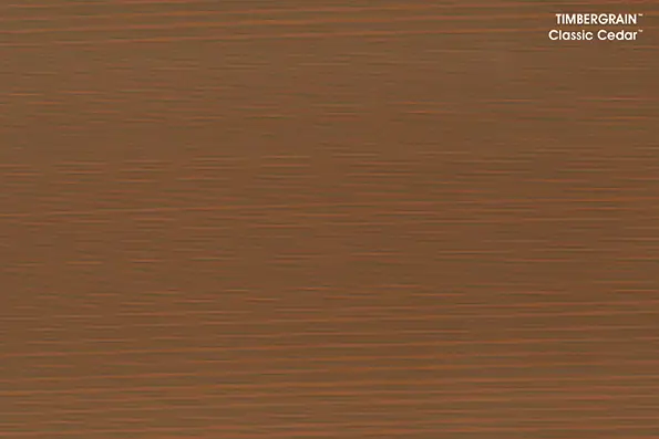 Colorbond Timbagrain Classic Cedar; Original as Can B&D