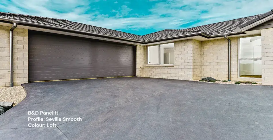 Safe as Can B&D Seville Panelift Garage Door in Loft