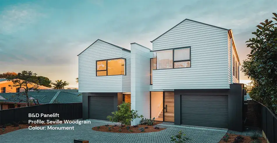 Safe as Can B&D Panelift Seville Woodgrain Garage Door Monument