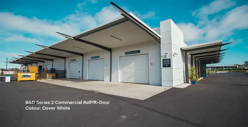 Safe as Can B&D Dover White Series 2 Industrial Roller Door