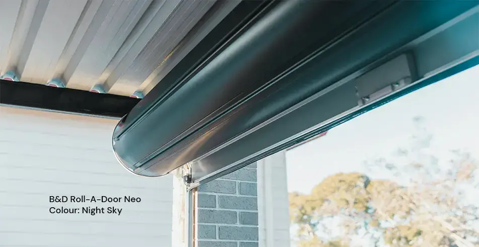 Reliable as Can B&D Roll-A-Door Garage Door Interior in Night Sky