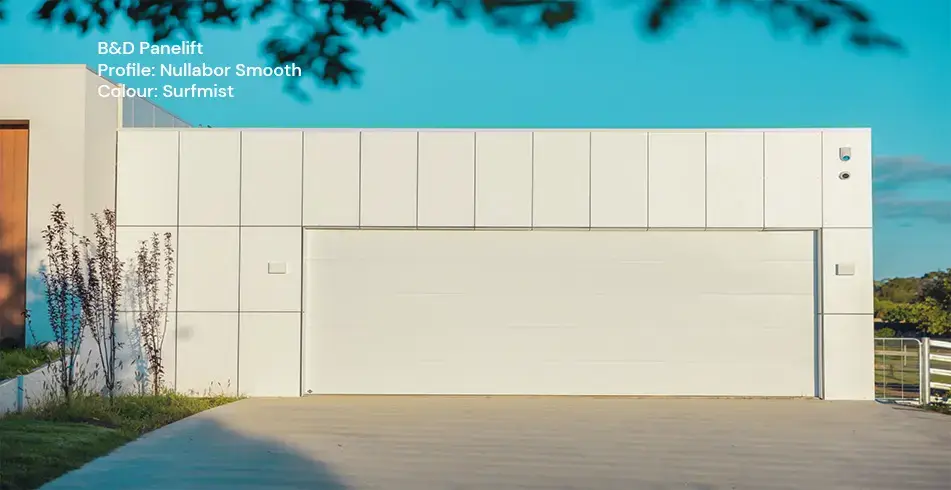 Safe as Can B&D Panelift Nullabor Smooth Garage Door