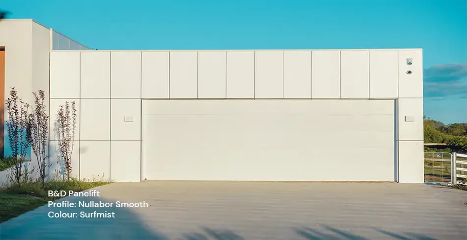 Safe as Can B&D Surfmist Panelift Nullabor Smooth Garage Door