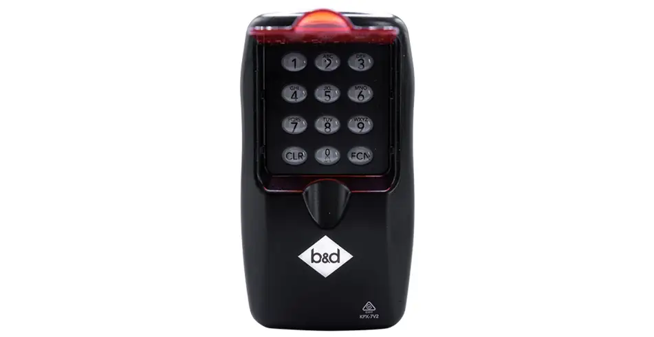 Reliable as Can B&D Garage Door Entry Keypad Open