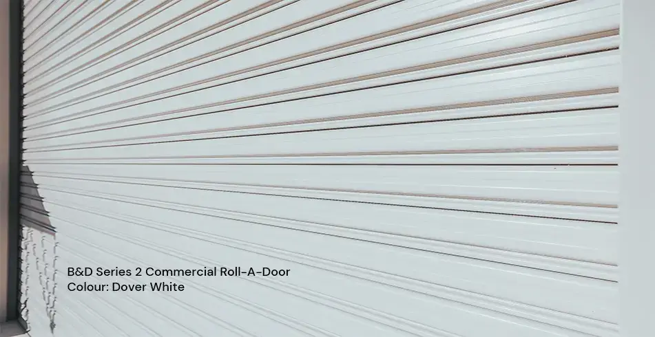 Safe as Can B&D Series 2 Commercial Roller Door in Dover White