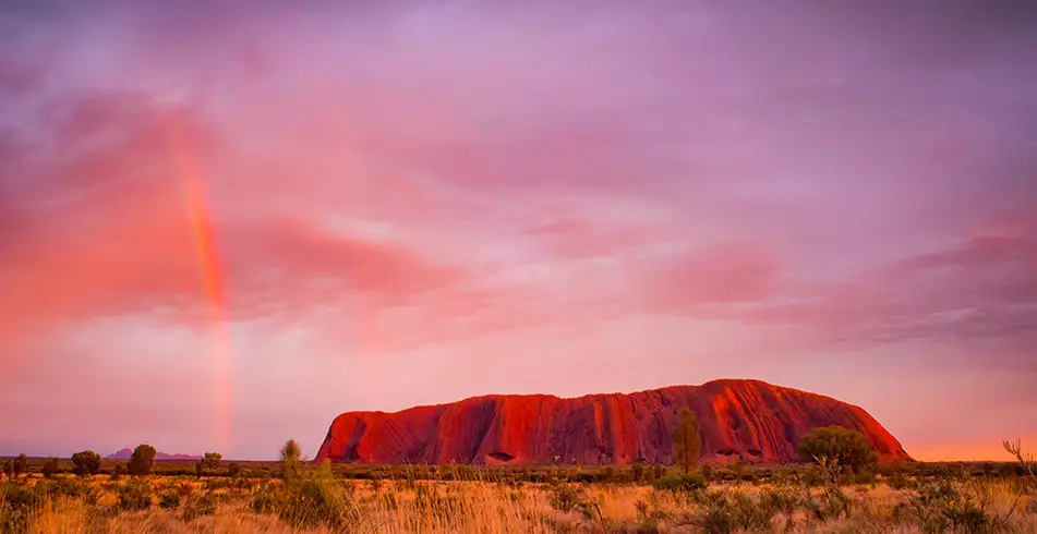 Uluru, Northern Territory at dusk