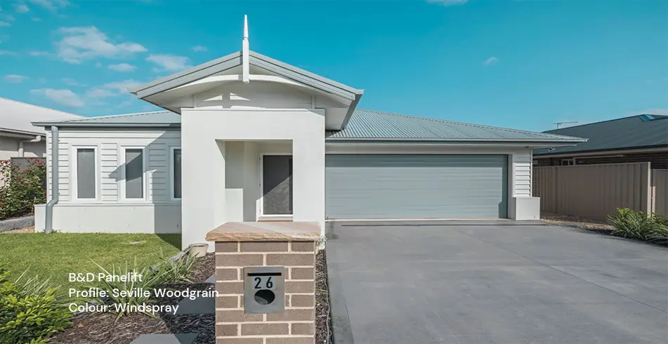 Safe as Can B&D Windspray Panelift Seville Double Garage Door