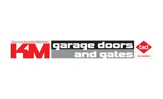 KM Garage Doors Logo Desktop