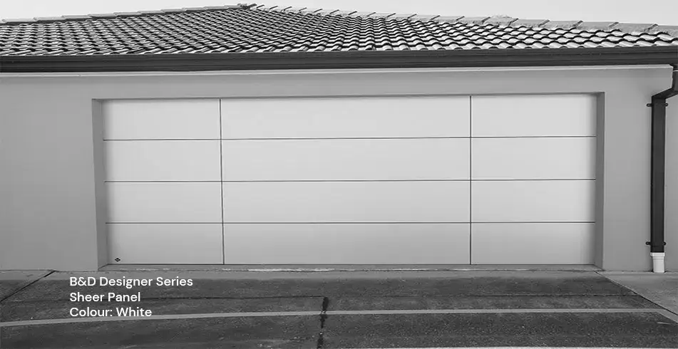 Reliable as Can B&D Sheer Panel Designer Series Garage Door in White