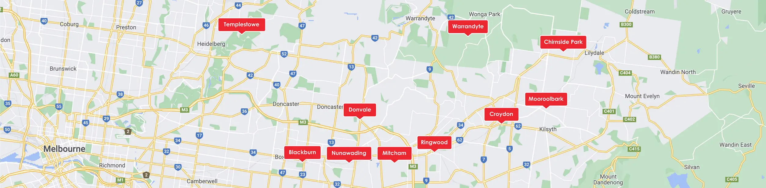 B&D To You Ringwood Coverage Map