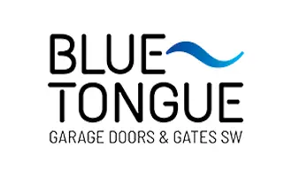 Blue Tongue Garage Doors Logo Desktop