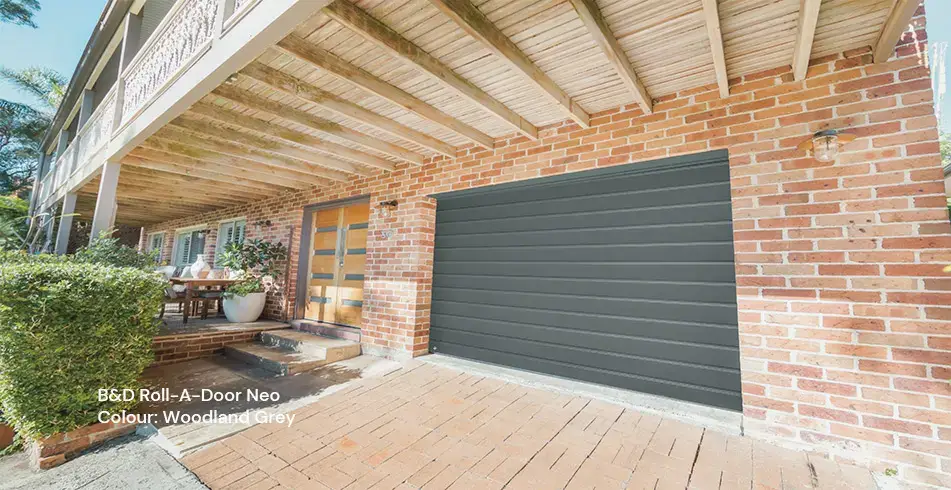 Reliable as Can B&D Roll Door Neo Garage Door Woodland Grey