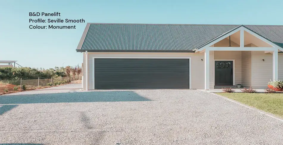 Safe as Can B&D Monument Seville Smooth Panelift Garage Door