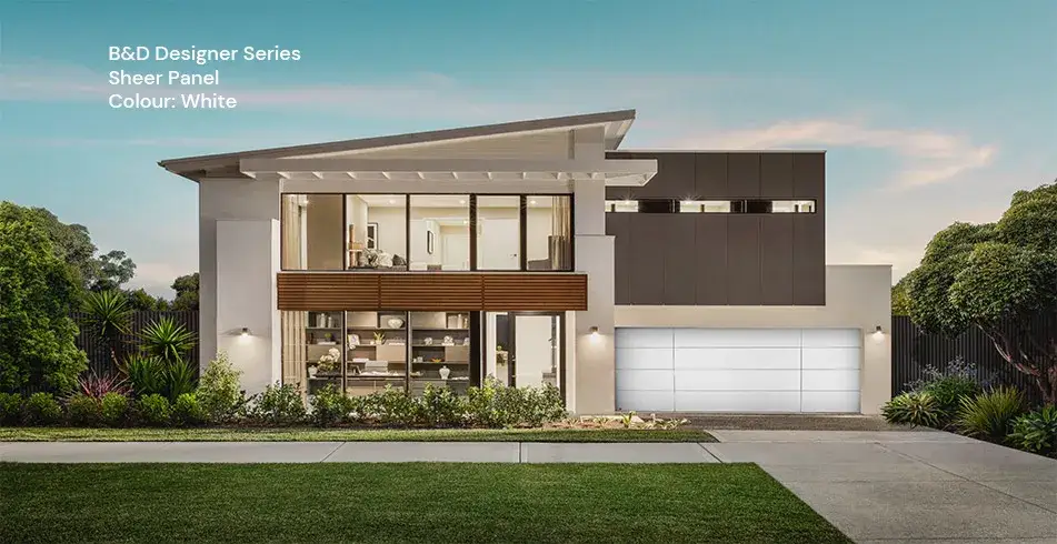 Reliable as Can B&D White Sheer Panel Double Garage Door