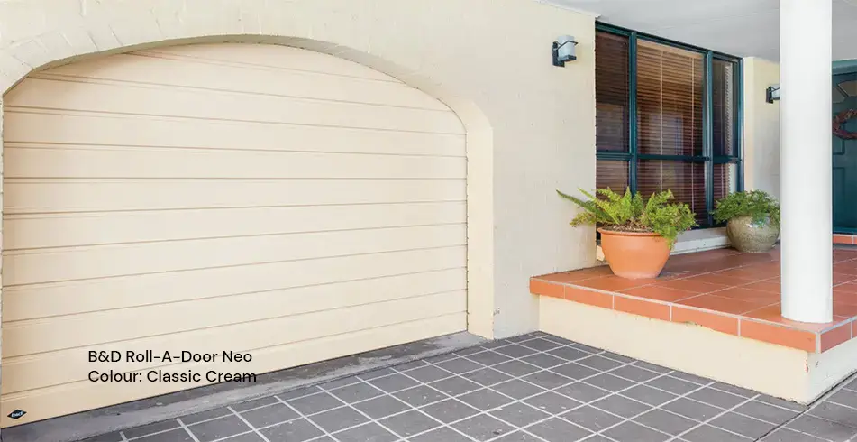 Reliable as Can B&D Roll-A-Door Neo Garage Door Classic Cream
