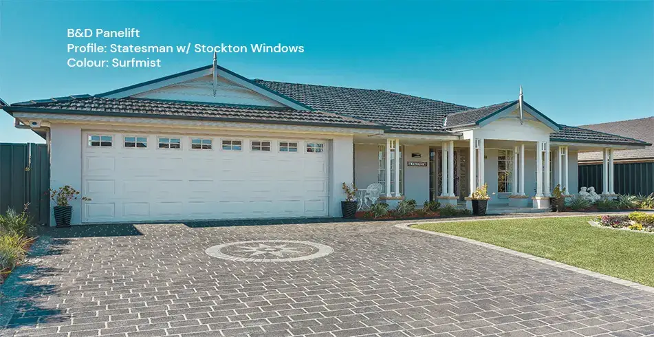 Safe as Can B&D Surfmist Panelift Statesman with Stockton Windows