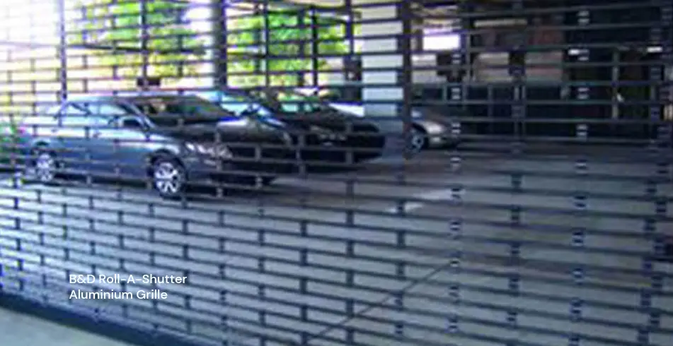 Safe as Can B&D Aluminium Grille PD Industrial Shutters
