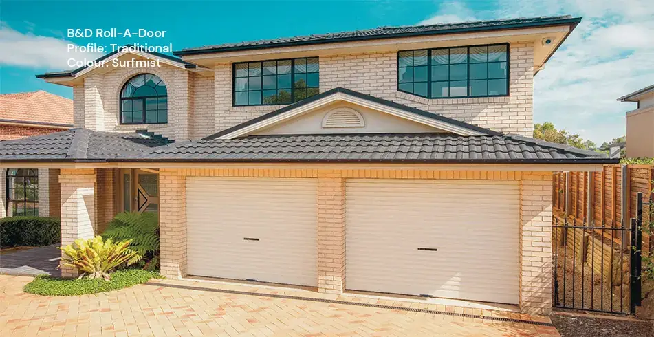 Reliable as Can B&D Single Roll-A-Door with Centre Panel in Surfmist